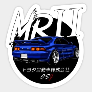 JDM MR2 Blue Black Sun Edition Sticker